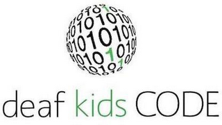 DEAF KIDS CODE 10100101010101010101011010101010010101010101010101001010 logo
