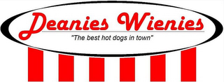 DEANIES WIENIES "THE BEST HOT DOGS IN TOWN" logo