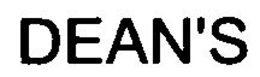 DEAN'S logo