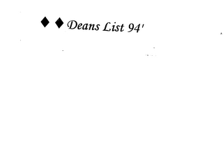 DEANS LIST 94' logo