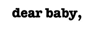 DEAR BABY, logo