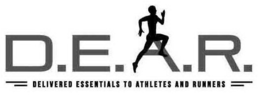 D.E.A.R. DELIVERED ESSENTIALS TO ATHLETES AND RUNNERS logo