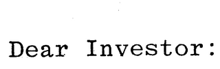 DEAR INVESTOR: logo