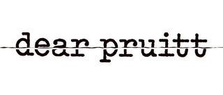 DEAR PRUITT logo
