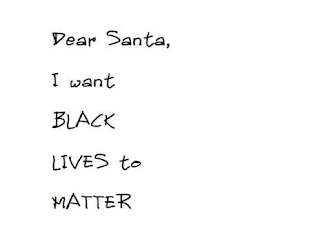 DEAR SANTA, I WANT BLACK LIVES TO MATTER logo