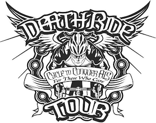 DEATH RIDE TOUR CYCLE TO CONQUER ALS FOR THOSE WHO CARE logo