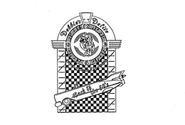 DEBBIE'S DELITE ROCK AROUND THE CLOCK BACK TO THE 50'S 3 6 9 12 logo