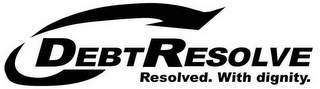 DEBTRESOLVE RESOLVED. WITH DIGNITY. logo