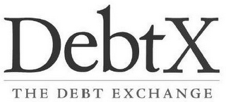 DEBTX THE DEBT EXCHANGE logo