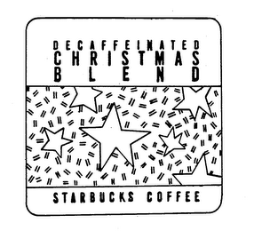 DECAFFEINATED CHRISTMAS BLEND STARBUCKS COFFEE logo