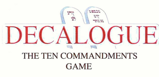 DECALOGUE THE TEN COMMANDMENTS GAME logo