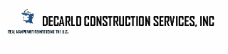 DECARLO CONSTRUCTION SERVICES, INC REAL MANPOWER REINFORCING THE US logo