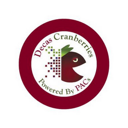 DECAS CRANBERRIES POWERED BY PACS logo