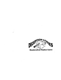 DECEPTION LURES HANDCRAFTED TIMBER LURES logo