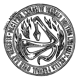 DECIPHER EXPLOSIVE VERBALS IGNITING LYRICALLY SKILLS PREVAIL OVER RAP NEMESIS. DEVIL SPORN. logo