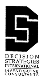 DECISION STRATEGIES INTERNATIONAL INVESTIGATIVE CONSULTANTS logo