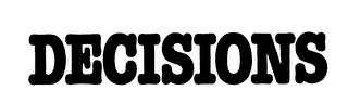 DECISIONS logo