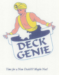 DECK GENIE TIME FOR A NEW DECK??? MAYBE NOT! logo