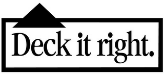 DECK IT RIGHT. logo