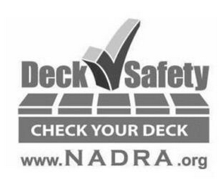 DECK SAFETY CHECK YOUR DECK WWW.NADRA.ORG logo