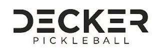 DECKER PICKLEBALL logo