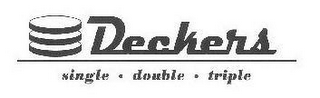 DECKERS SINGLE · DOUBLE · TRIPLE logo