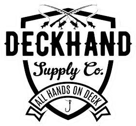 DECKHAND SUPPLY CO. ALL HANDS ON DECK logo