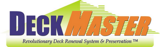 DECKMASTER REVOLUTIONARY DECK RENEWAL SYSTEM & PRESERVATION logo