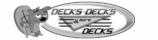 DECKS • DECKS & MORE DECKS logo