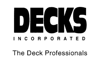 DECKS INCORPORATEDTHE DECK PROFESSIONALS logo