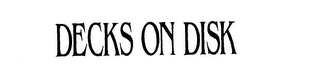 DECKS ON DISK logo