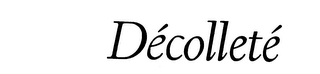 DECOLLETE logo