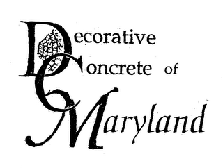 DECORATIVE CONCRETE OF MARYLAND logo