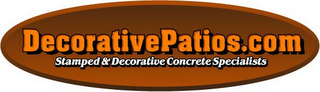 DECORATIVEPATIOS.COM STAMPED & DECORATIVE CONCRETE SPECIALISTS logo