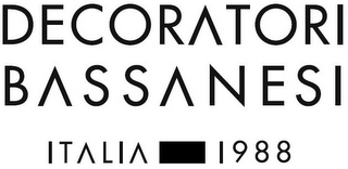 DECORATORI BASSANESI ITALIA 1988 logo