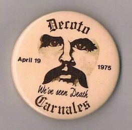 DECOTO CARNALES WE'VE SEEN DEATH APRIL 19 1975 logo