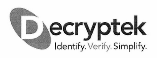 DECRYPTEK IDENTIFY. VERIFY. SIMPLIFY. logo