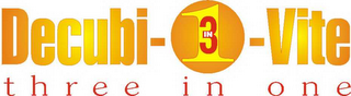 DECUBI-VITE THREE IN ONE logo