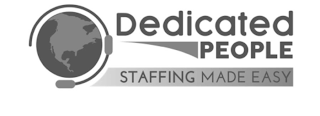 DEDICATED PEOPLE STAFFING MADE EASY logo