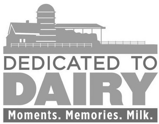 DEDICATED TO DAIRY MOMENTS. MEMORIES. MILK. logo