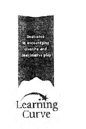 DEDICATED TO ENCOURAGING CREATIVE AND IMAGINATIVE PLAY LEARNING CURVE logo