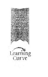 DEDICATED TO ENCOURAGING CREATIVE AND IMAGINATIVE PLAY LEARNING CURVE logo