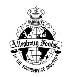 DEDICATED TO THE FOODSERVICE INDUSTRY ALLEGHENY FOODS INC. logo