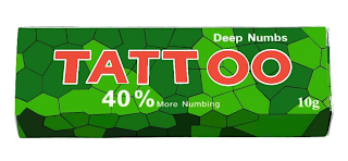 DEEP NUMBS TATTOO 40% MORE NUMBING 10G logo