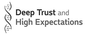DEEP TRUST AND HIGH EXPECTATIONS logo