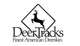 DEER TRACKS FINEST AMERICAN DEERSKIN. logo