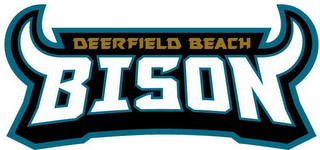 DEERFIELD BEACH BISON logo