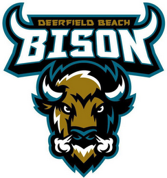 DEERFIELD BEACH BISON logo