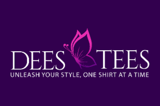 DEES TEES UNLEASH YOUR STYLE, ONE SHIRT AT A TIME logo