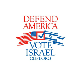 DEFEND AMERICA VOTE ISRAEL CUFI.ORG logo